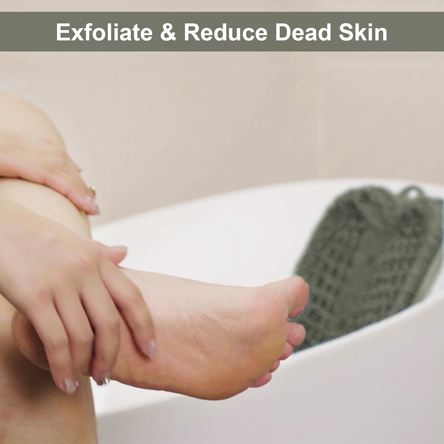 BESKAR Foot Scrubber Mat with Non-Slip Suction Cups