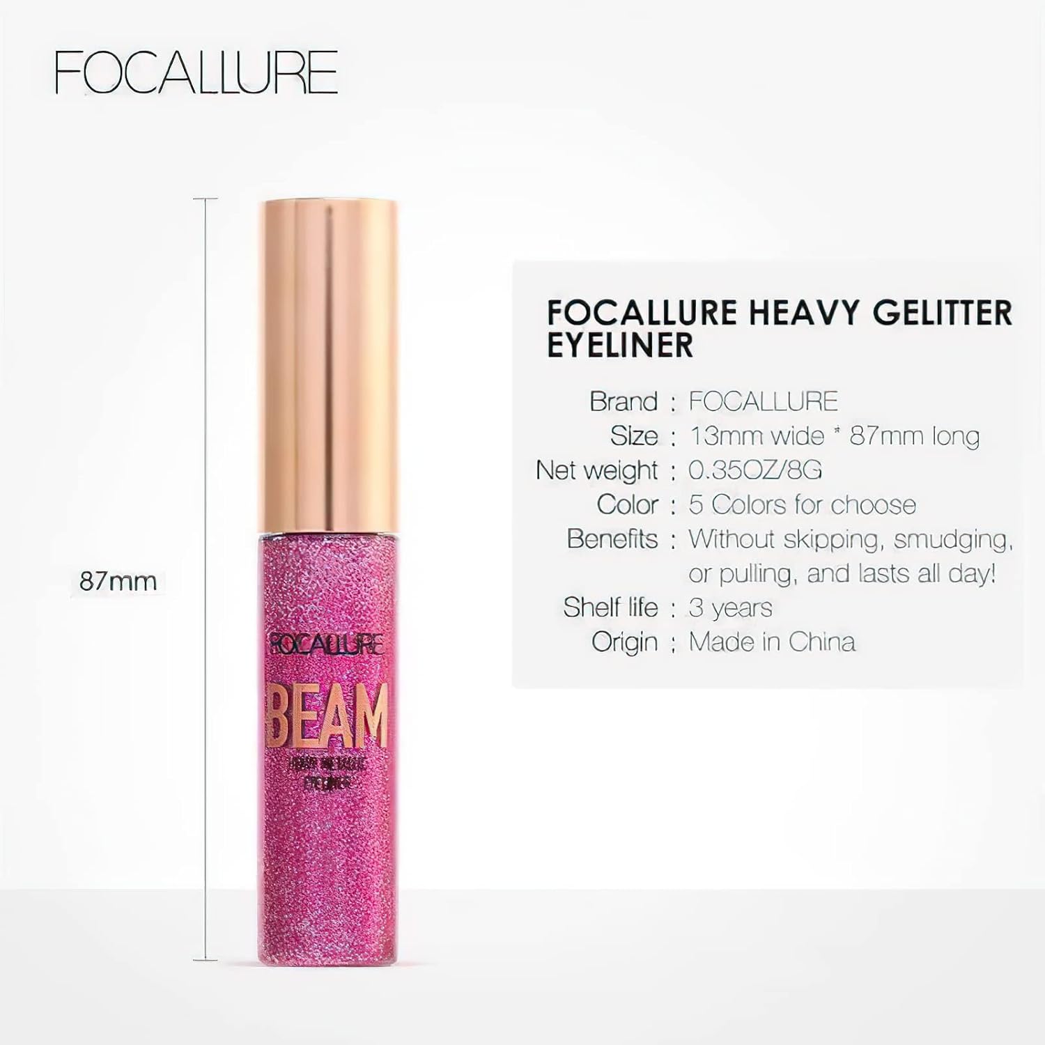 FOCALLURE Galaxy Metallic Glitter Eyeliner Pencil 1