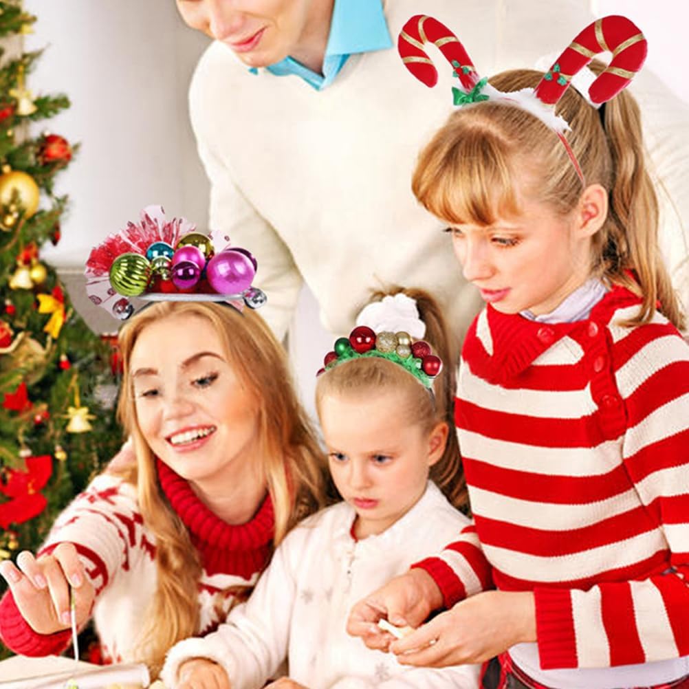 VALICLUD Christmas Hairband with Bells and Hoop