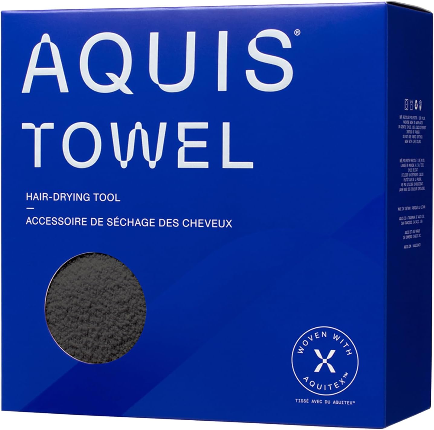 AQUIS Towel Hair-Drying Tool Ultra-Absorbent Recycled Microfiber