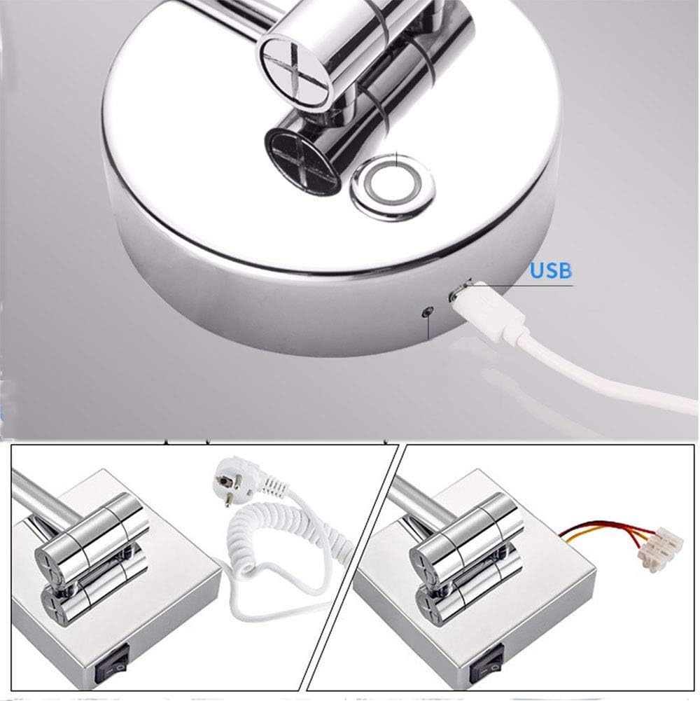 Wall Mounted Makeup Mirror with LED Light and Magnification