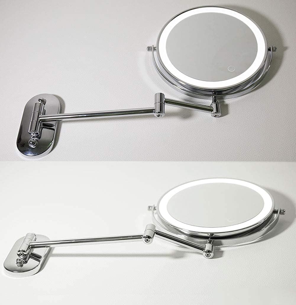 LCARY Wall-Mounted Makeup Mirror 7X Magnification