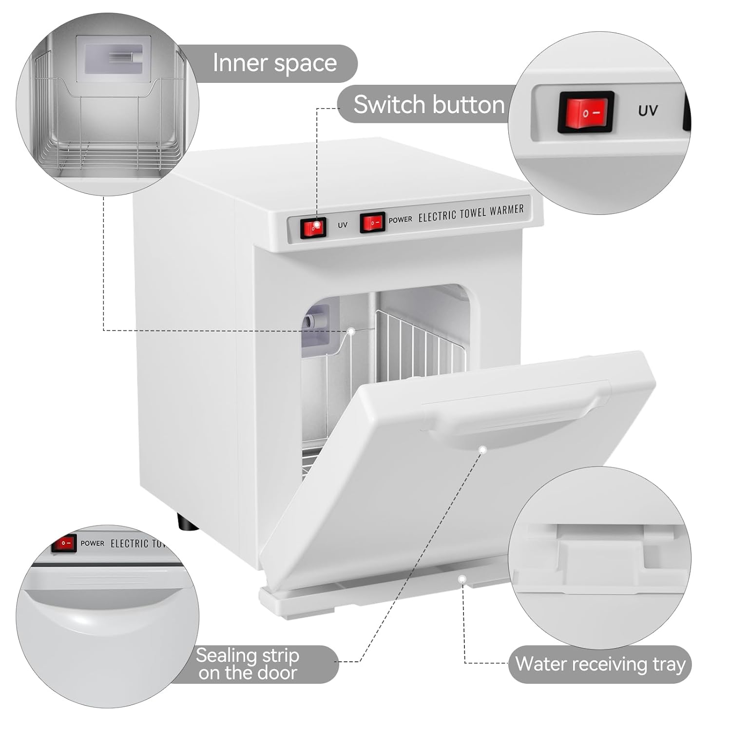 HYTOBP Hot Towel Warmer 5L White