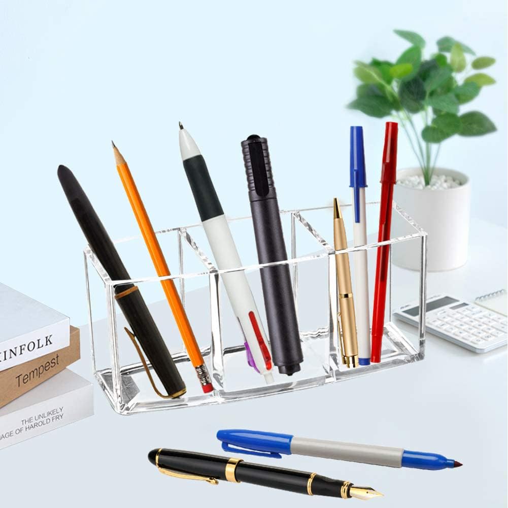 Clear Makeup Brush Organizer for Desk