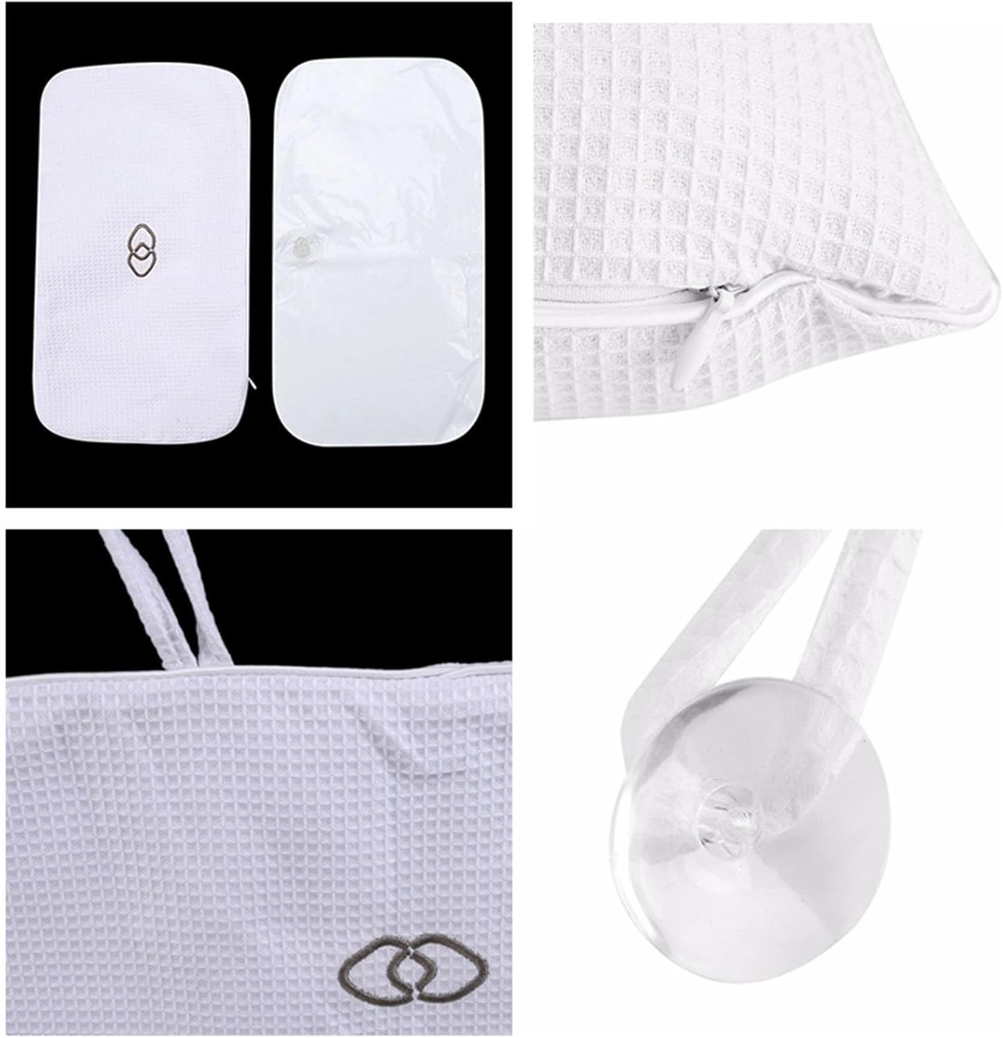 Gooddyiyukey Inflatable Bath Pillows Set for Head and Neck Support