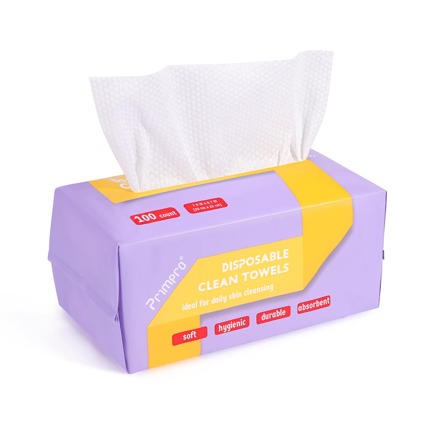 Primpro 100 Count Biodegradable Face Towels