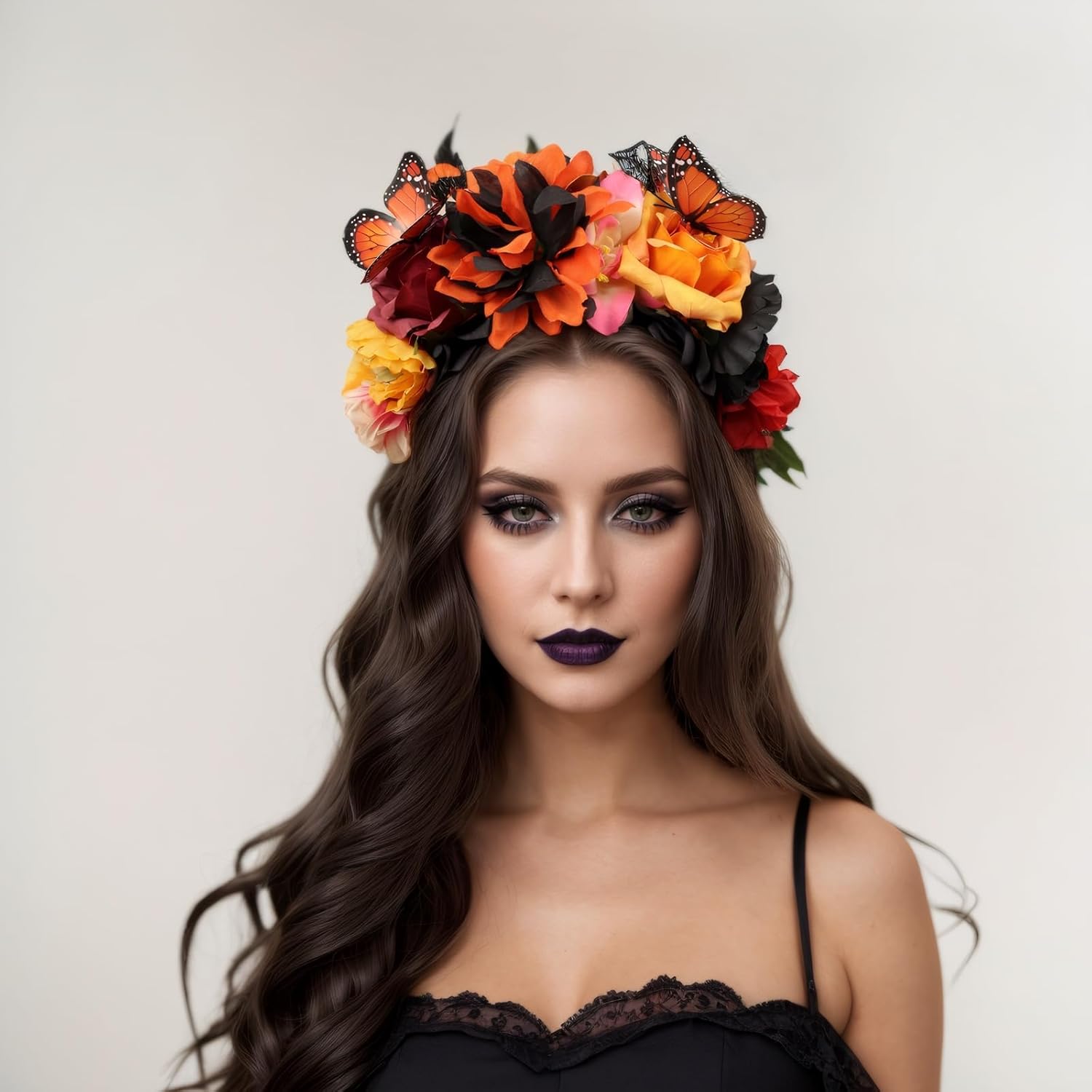 Elegant Butterfly Flower Headband for Women 1