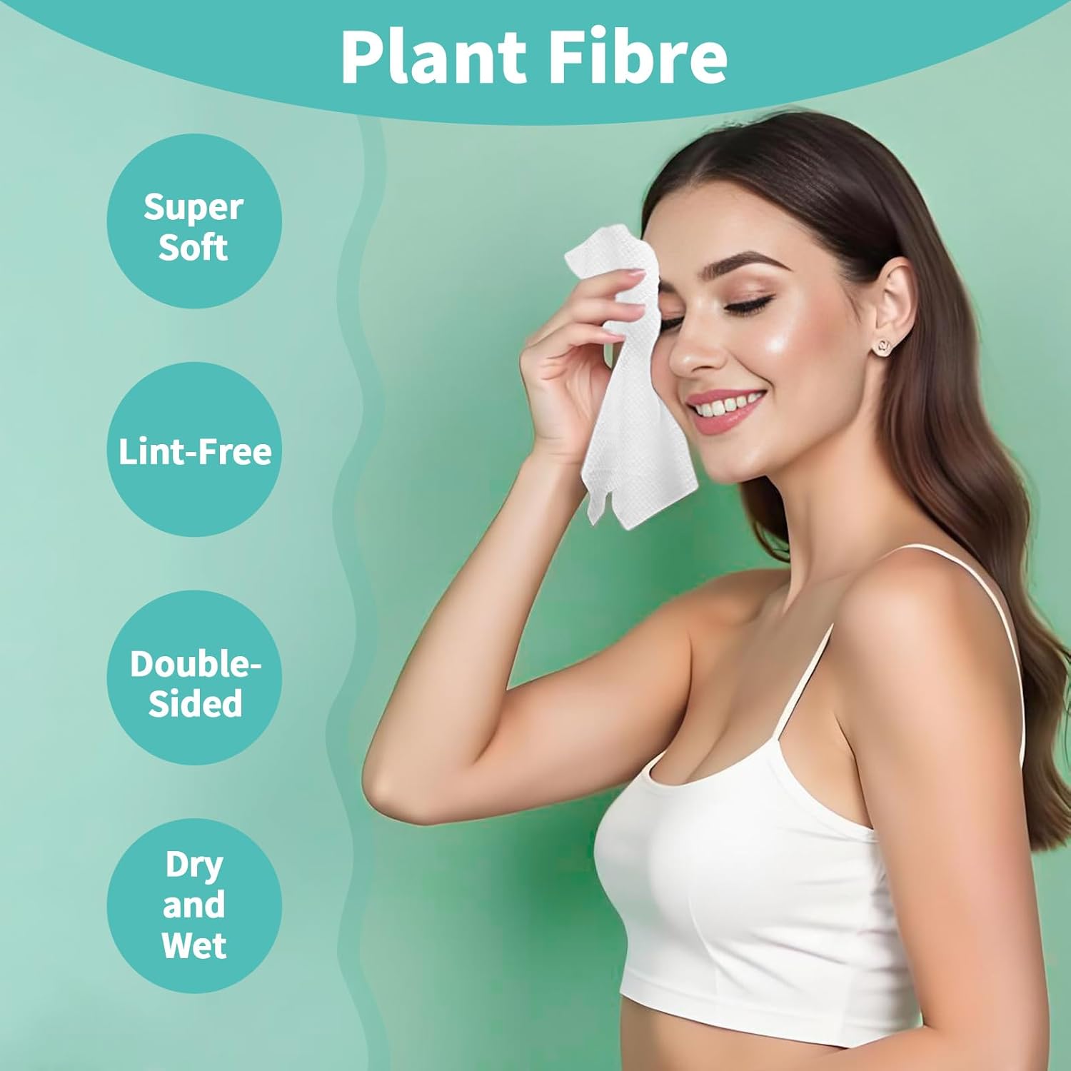 Ditoi Face Towels 10x12 Inch Ultra Soft Disposable