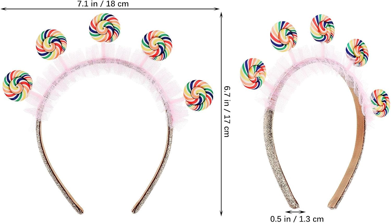 COHEALI Cute Lollipop Headband Hair Accessory