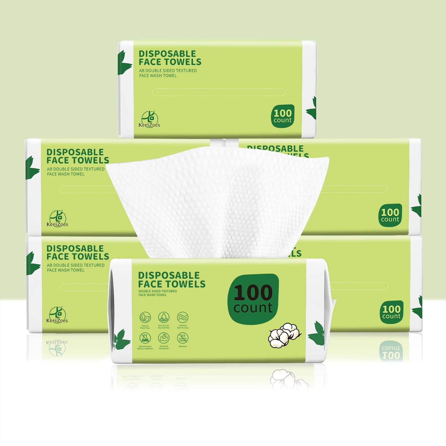 KeeiZoes Disposable Face Towels 600 Count