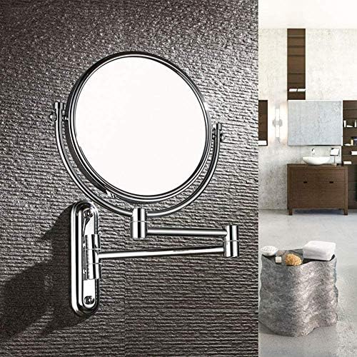DEIHGE Wall Mounted Makeup Mirror with 360 Degree Swivel and 10x Magnification