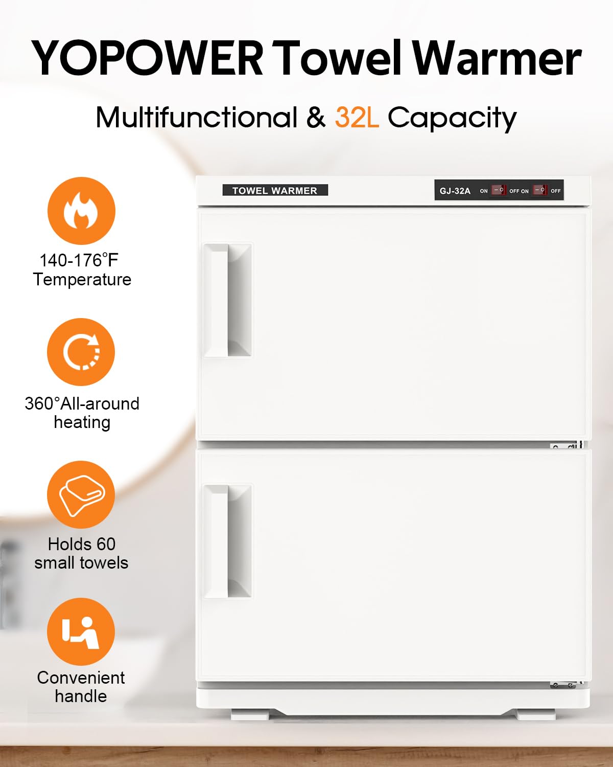 32L Hot Towel Warmer Cabinet for Spa Salon
