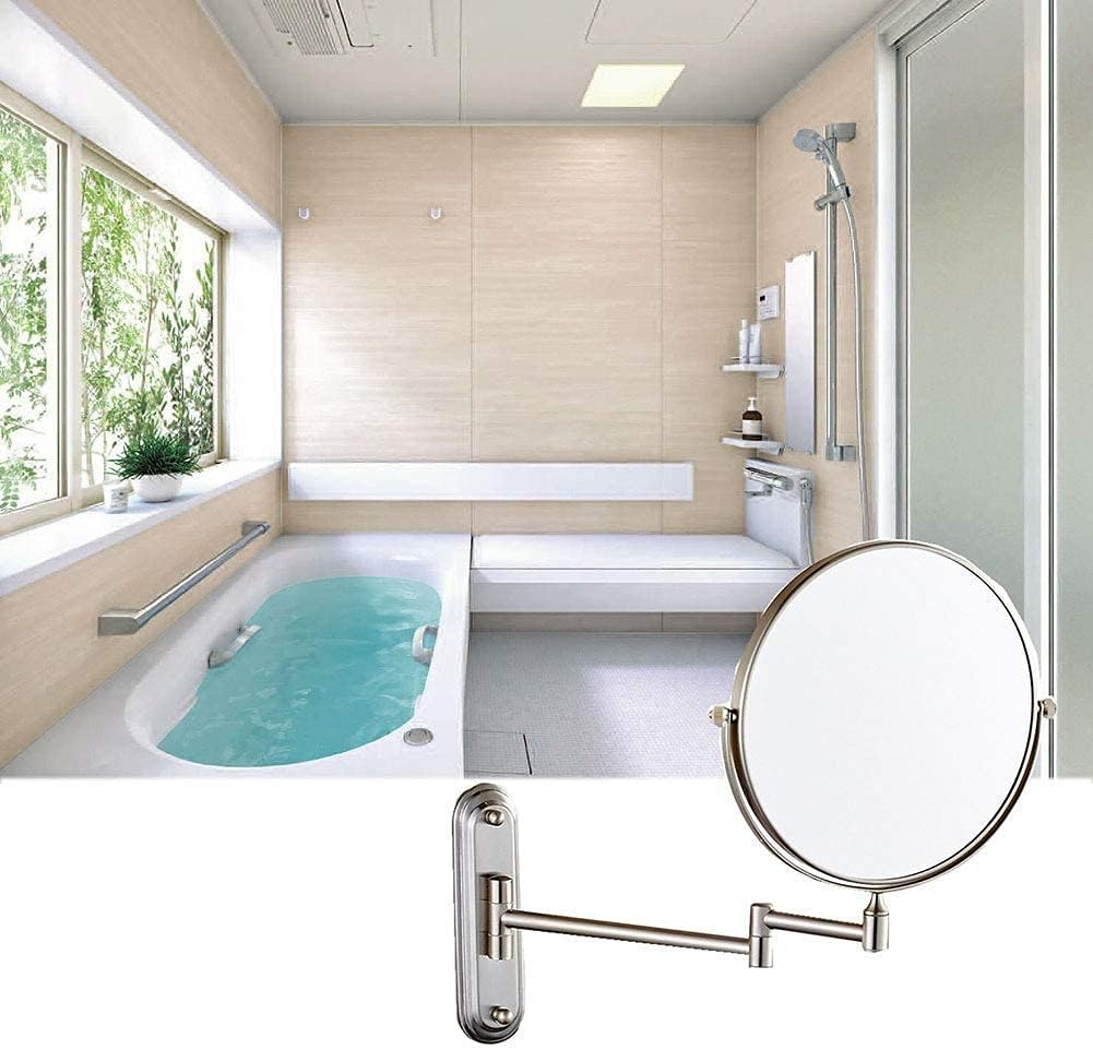 LCARY Wall Mounted Makeup Mirror with 35710x Magnification