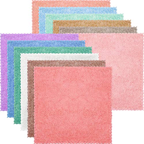 Syhood 12-Pack Facial Cleansing Cloths Coral Velvet