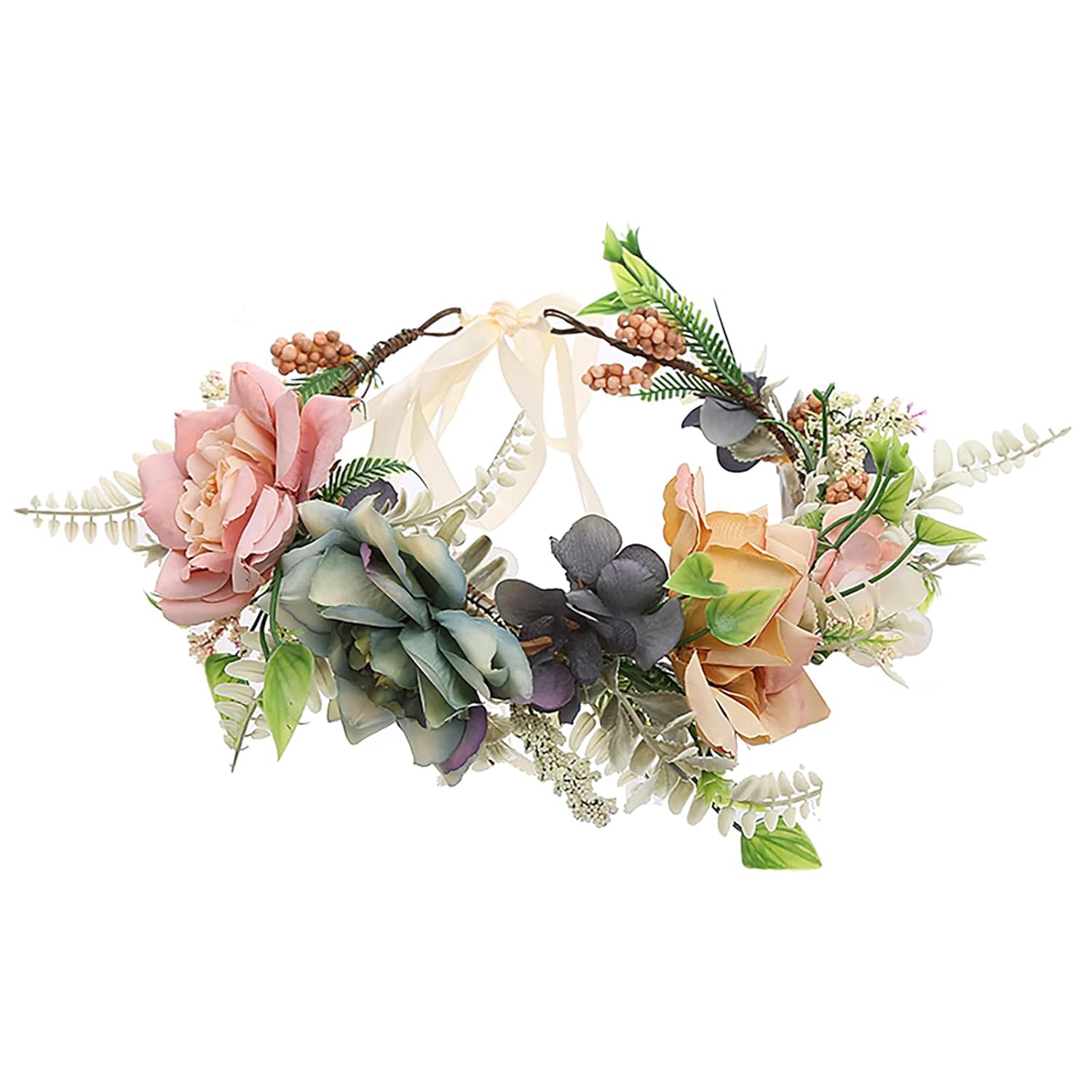 Vivivalue Fairy Flower Crown Headband for Women Girls