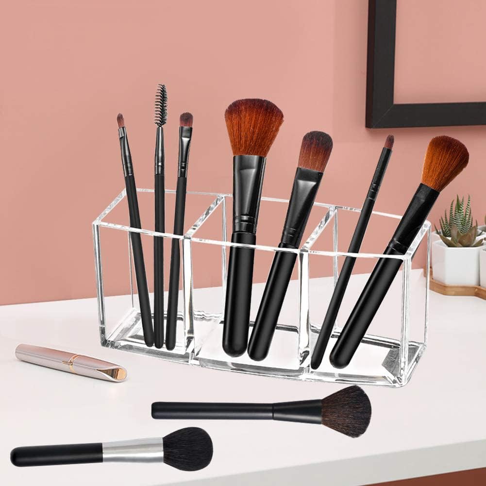 Clear Makeup Brush Organizer for Desk