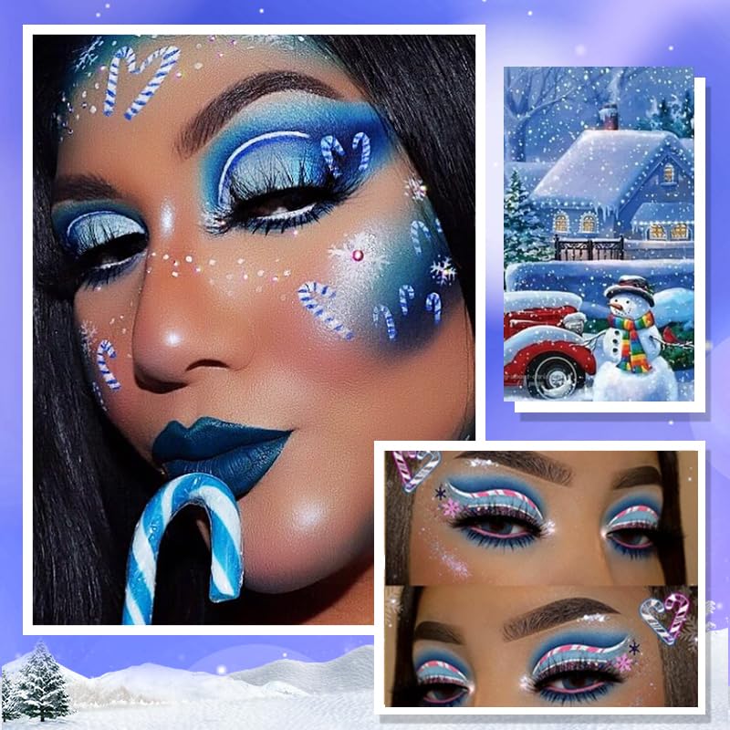 Blue Christmas Eyeshadow Palette 18 Colors