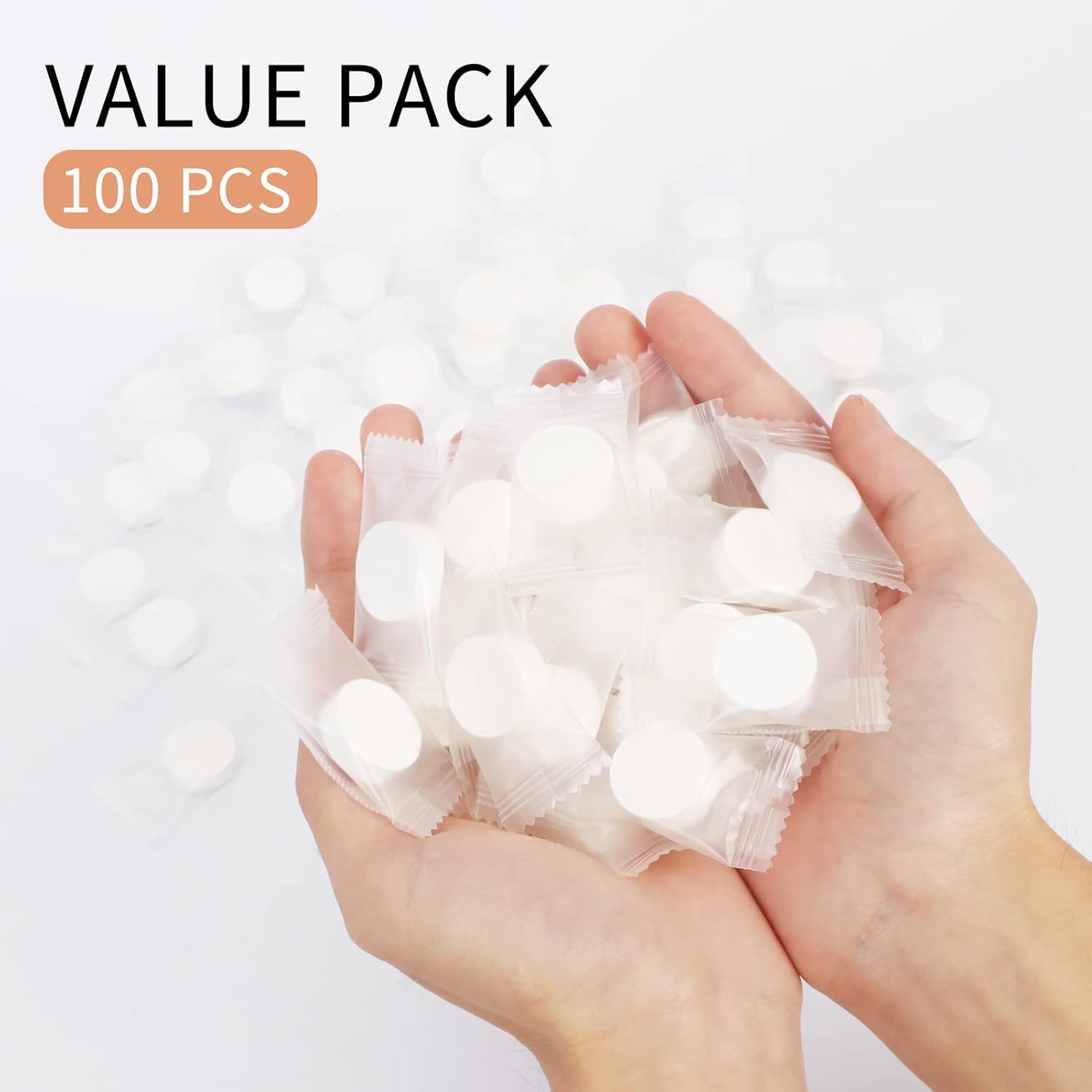 Classycoo 100 PCS Cotton Compressed Face Towel Tablets