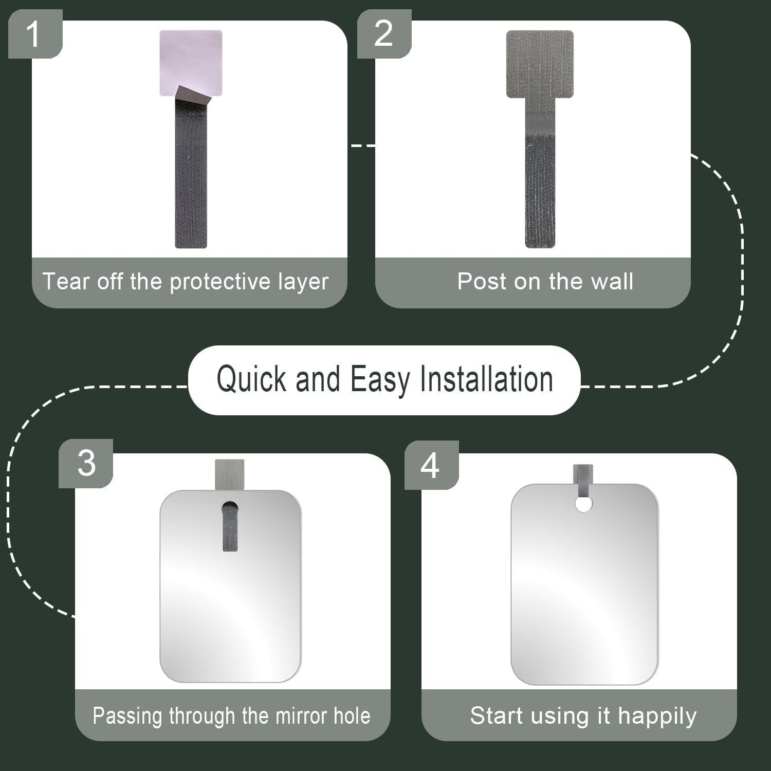 Lunchis Fogless Mirror for Shaving Men