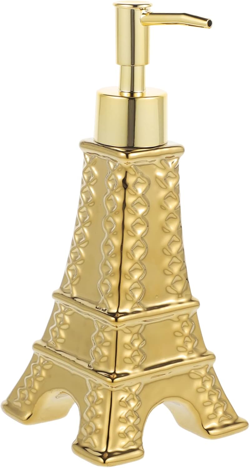 Ipetboom Eiffel Tower Soap Dispenser with Pump Refillable