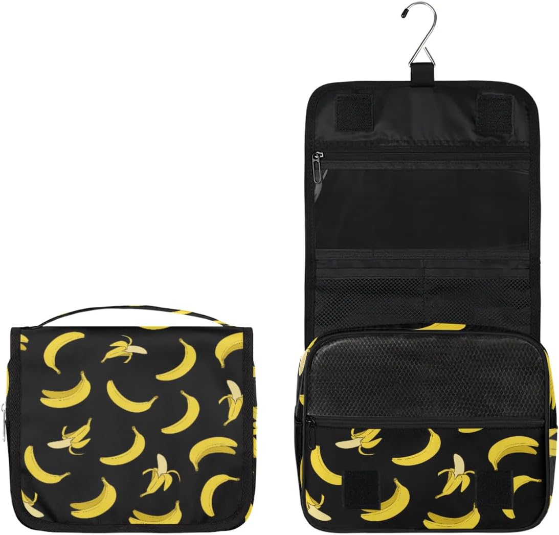 Travel Toiletry Bag for Boys - Banana Yellow Waterproof Dopp Kit