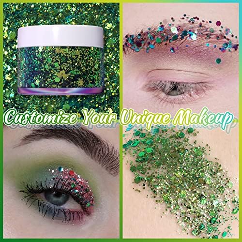 Boko Body Glitter Gel Green 176oz Chameleon Sequins