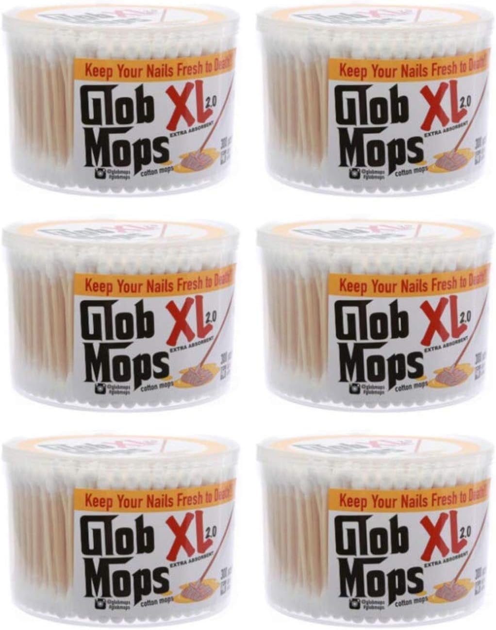 Glob Mops XL 6 Pack Cotton Swabs