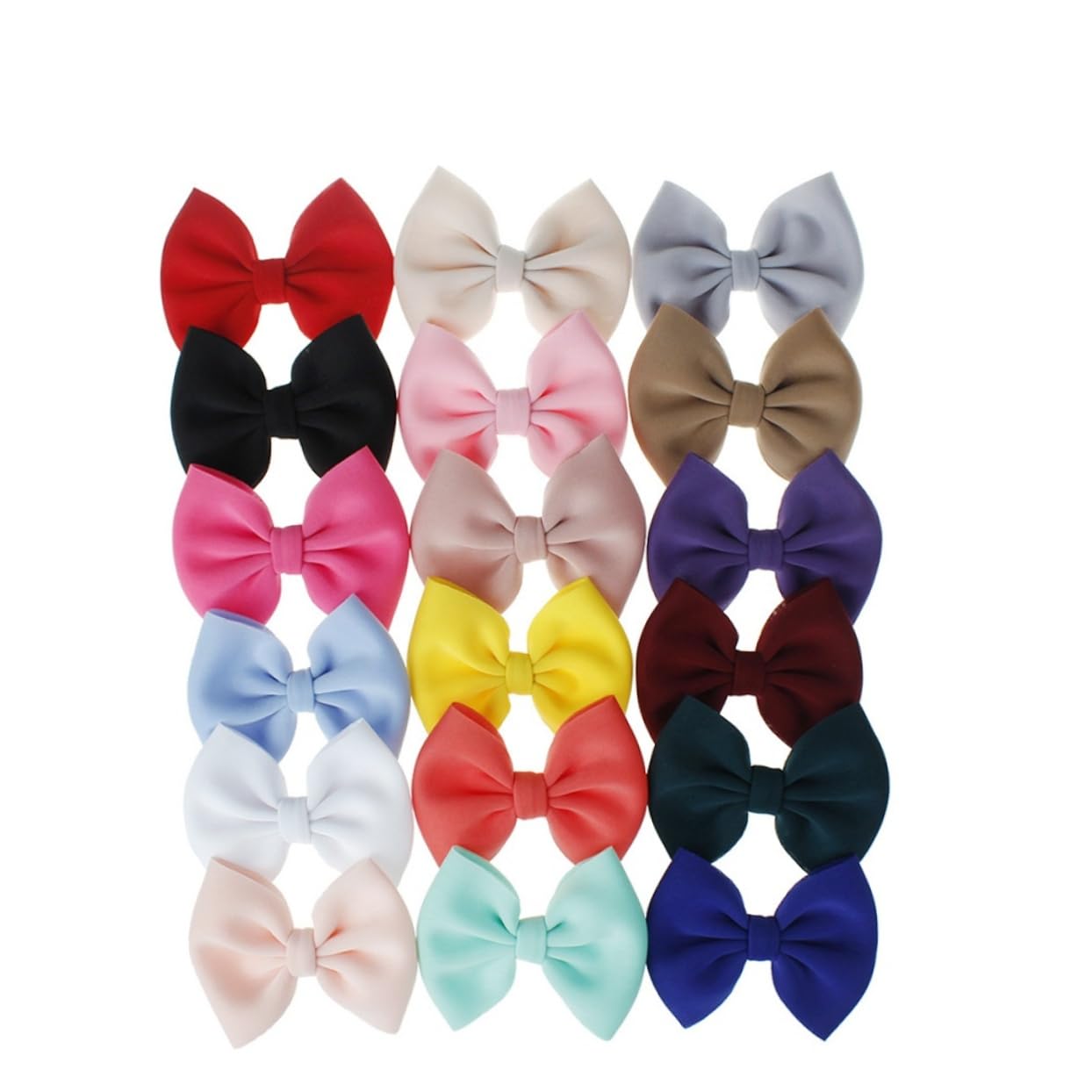 BIUDECO Mix Match 9 Pairs Bowknot Hair Clips for Kids 1