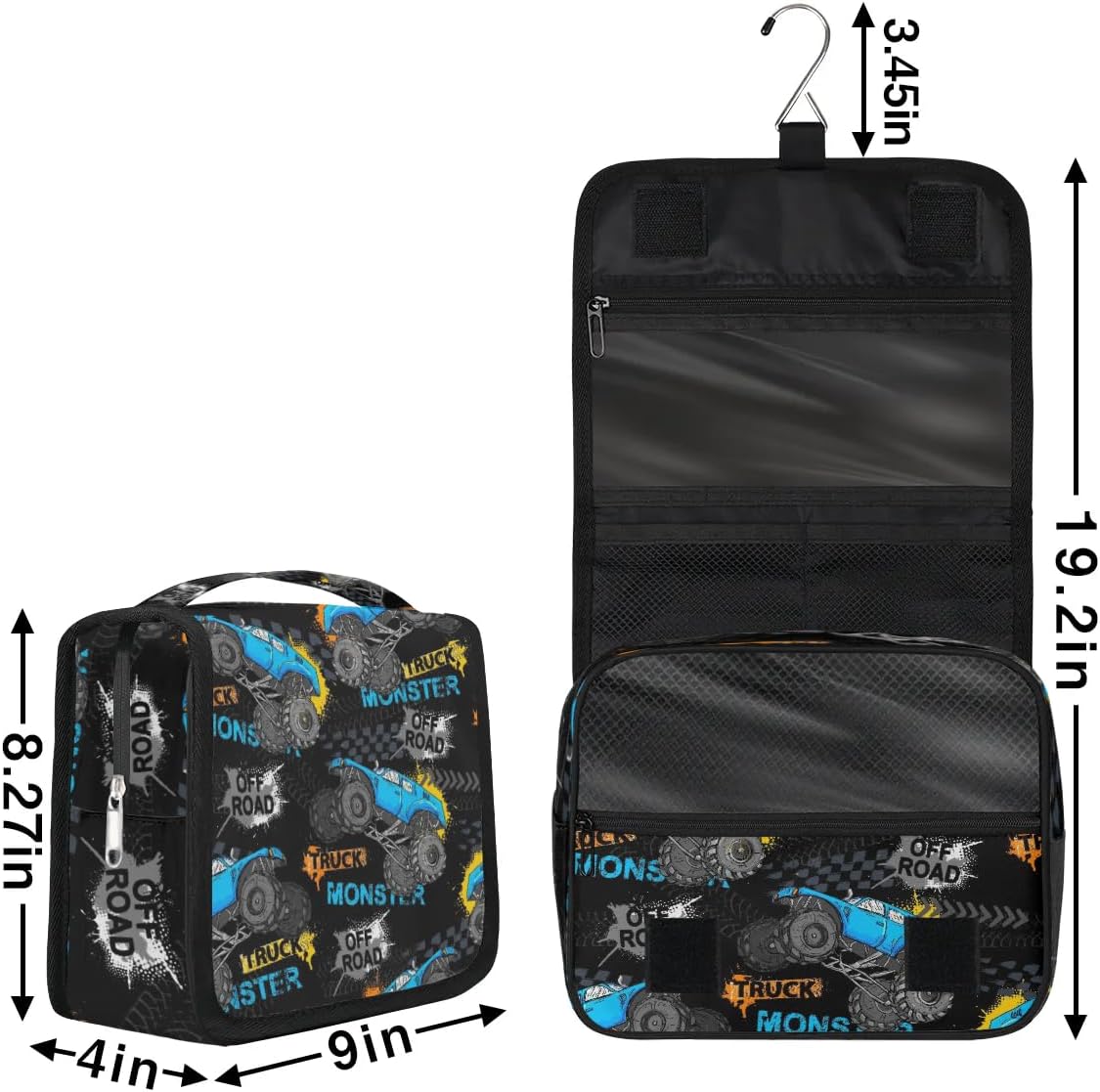 Durable Hanging Travel Toiletry Bag for Kids Women Men
