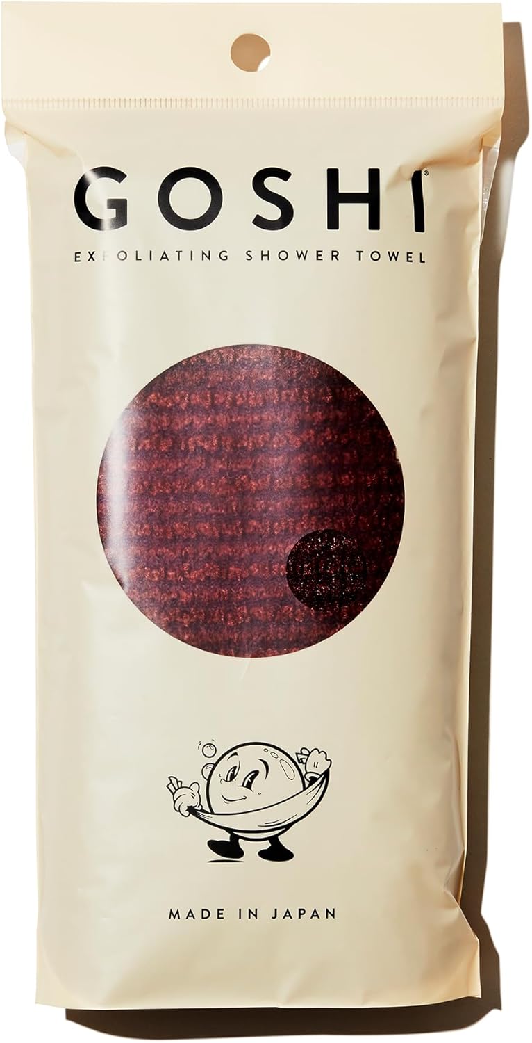 GOSHI Exfoliating Towel - Rip-Resistant Soft Made in Japan