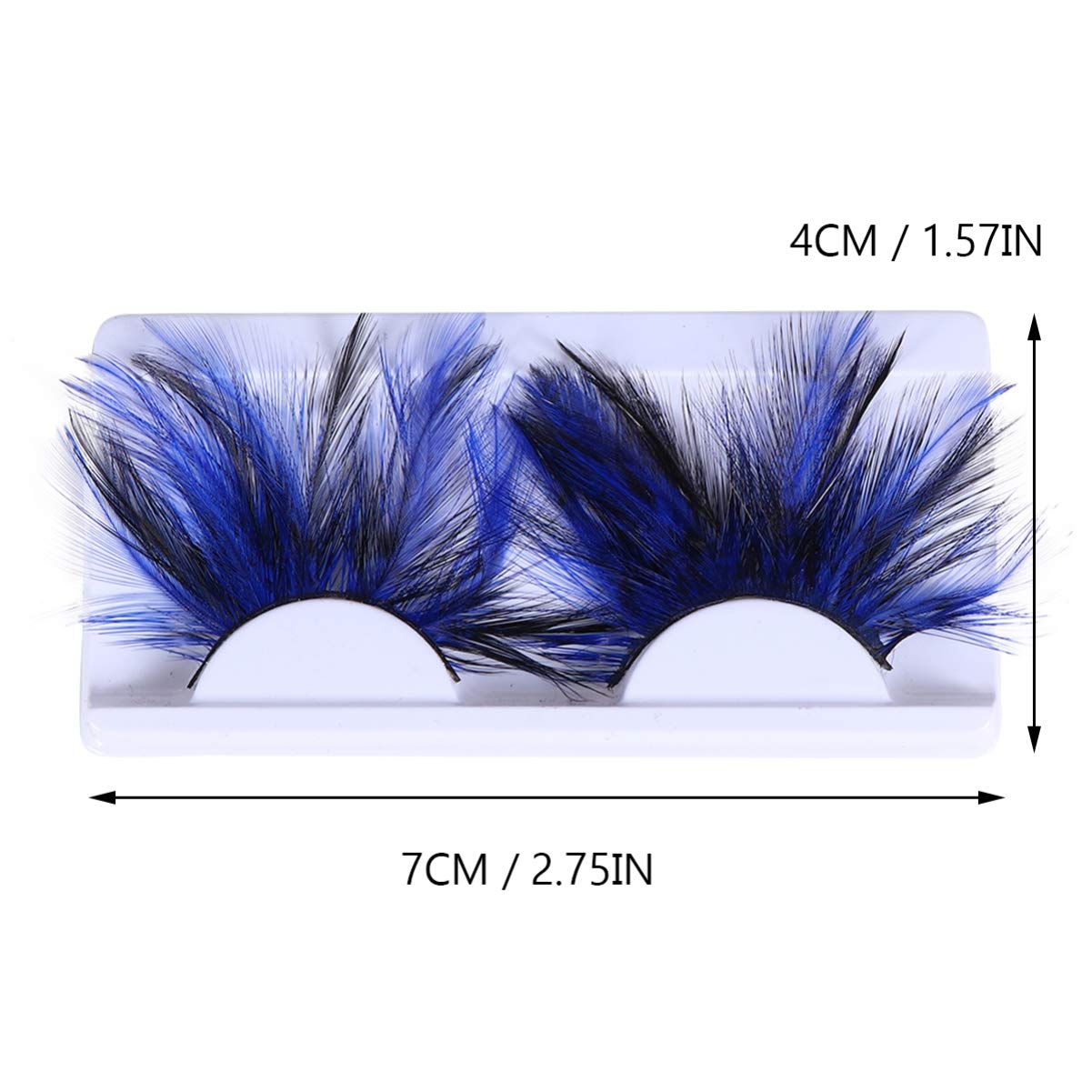 Beaupretty False Lashes Black Blue Halloween