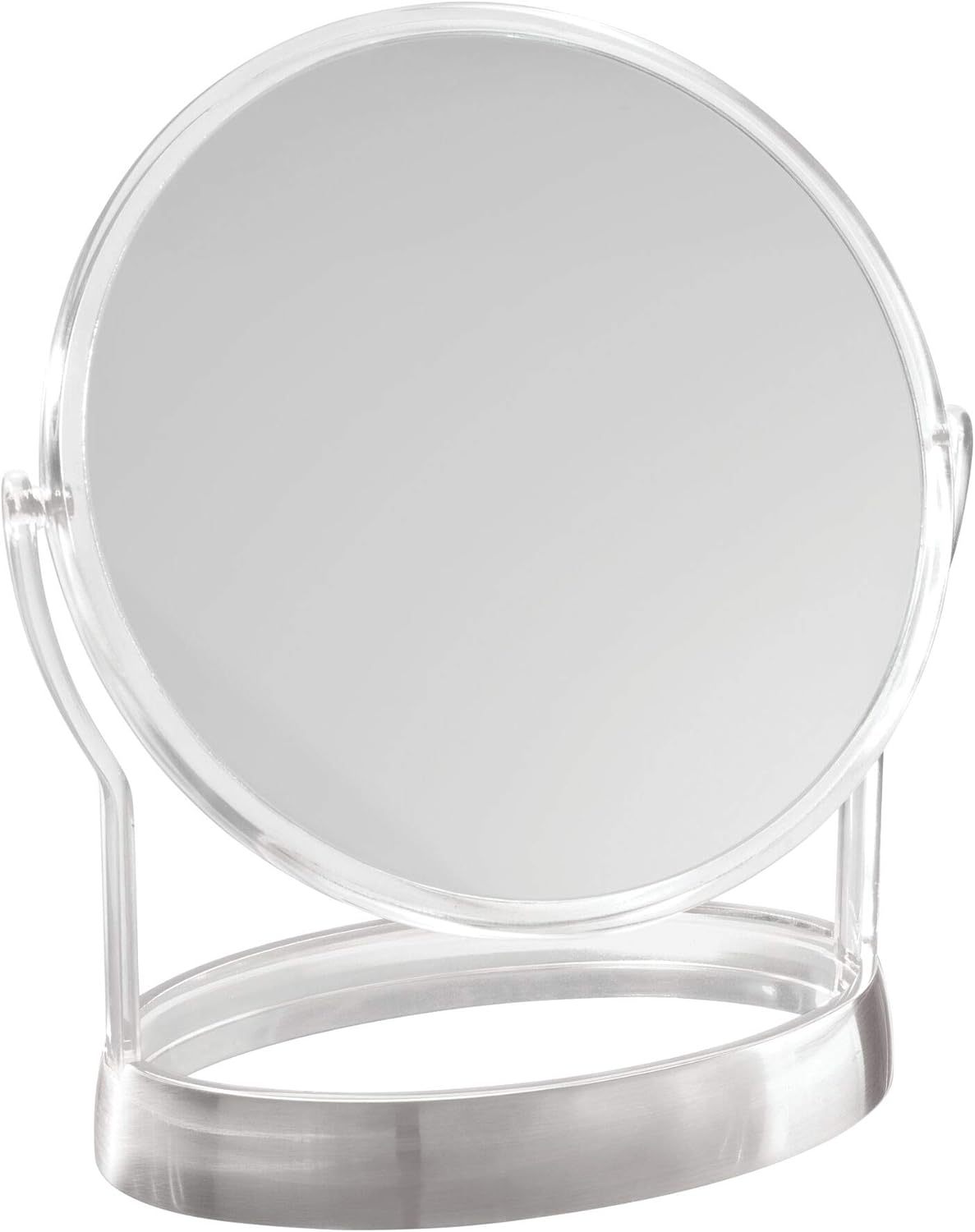 InterDesign Haley Vanity Standing Mirror - Clear and Brushed