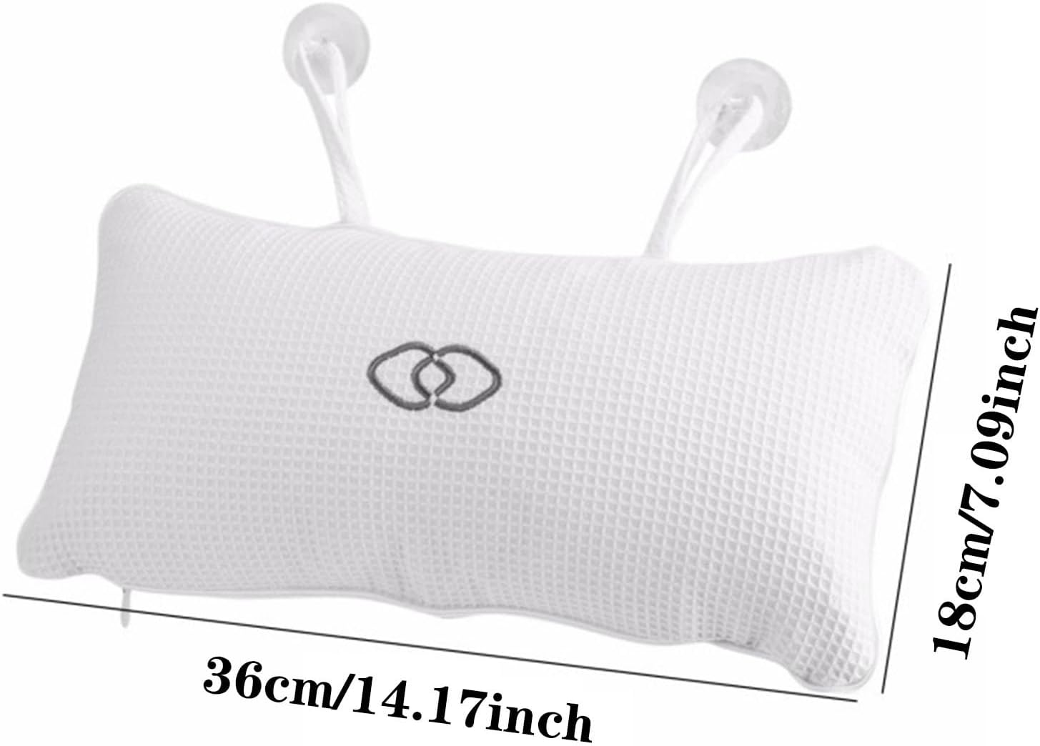 Gooddyiyukey Inflatable Bath Pillows Set for Head and Neck Support