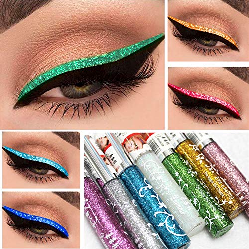Drasawee Colorful Waterproof Glittering Eyeliner Purple