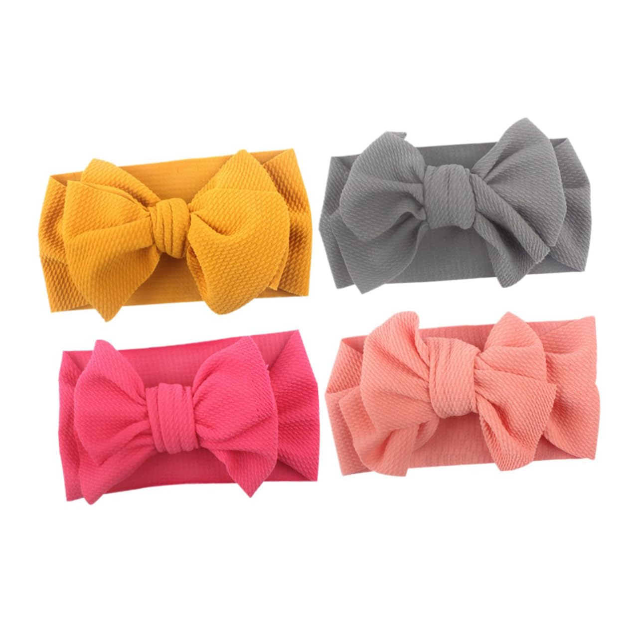 WOFASHPURET 5pcs Bowknot Headbands for Girls and Boys
