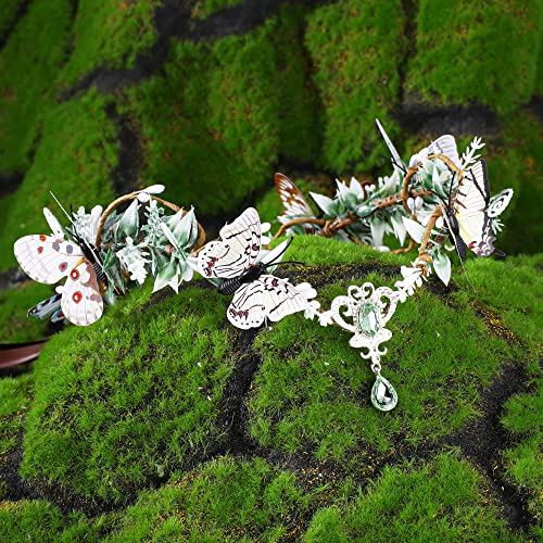 MOSTORY Elf Princess Fairy Crown Headpiece for Women Girls