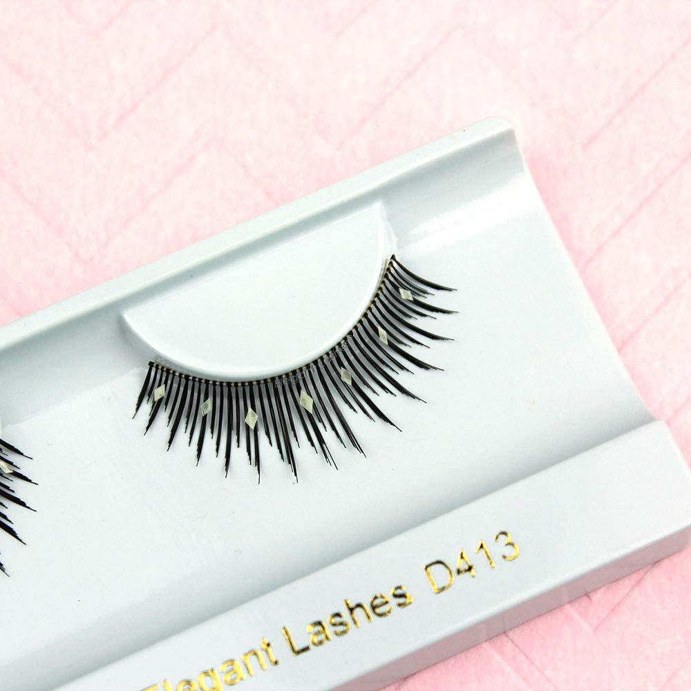 Elegant Lashes D413 Decorated False Eyelashes Halloween Costume