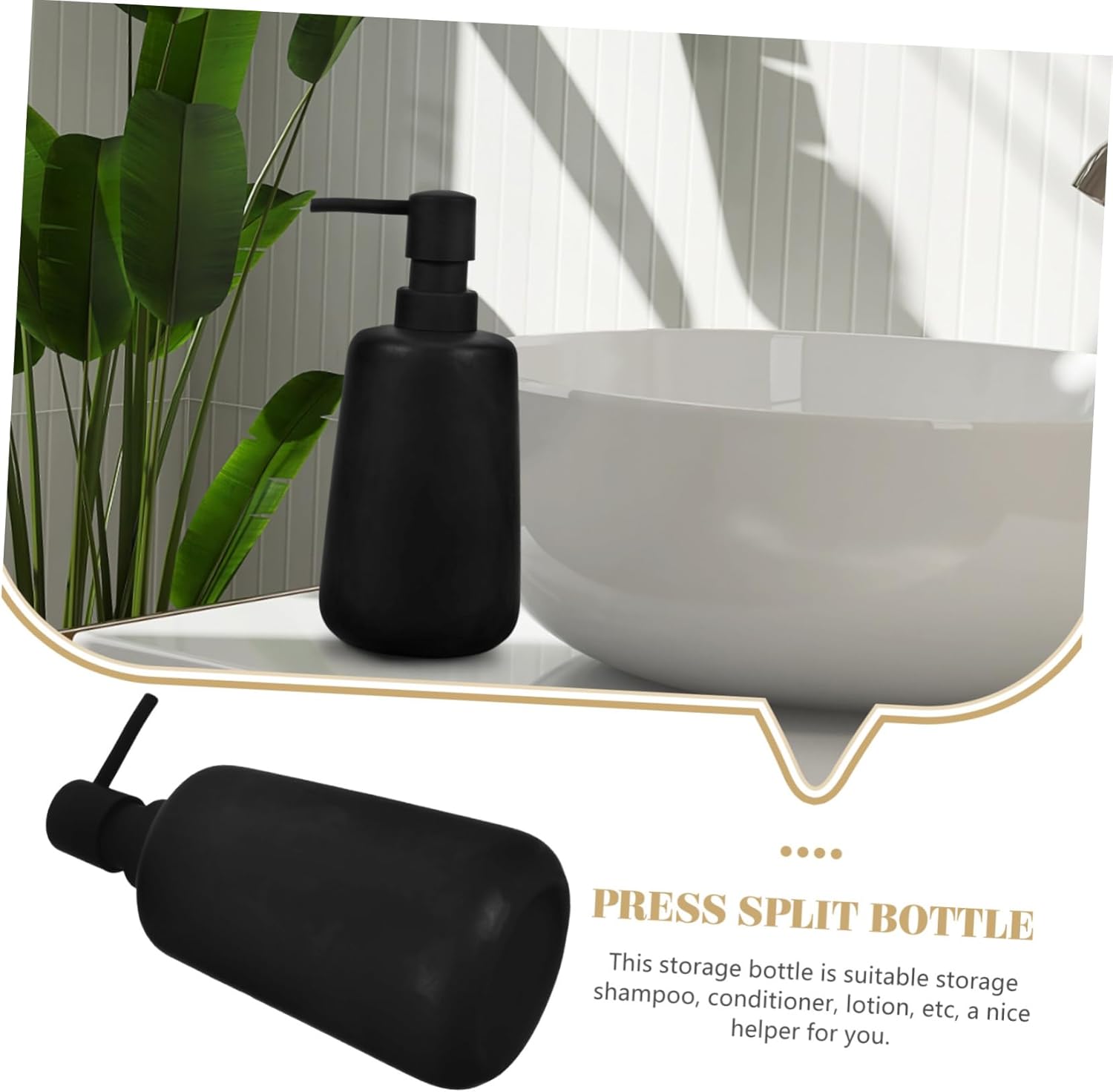 SOIMISS Refillable Pump Bottle for Shampoo Lotion Body Wash