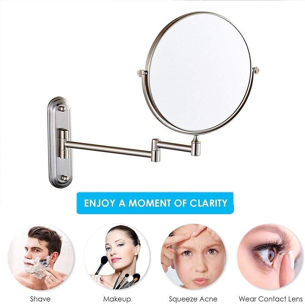 LCARY Wall Mounted Makeup Mirror with 35710x Magnification