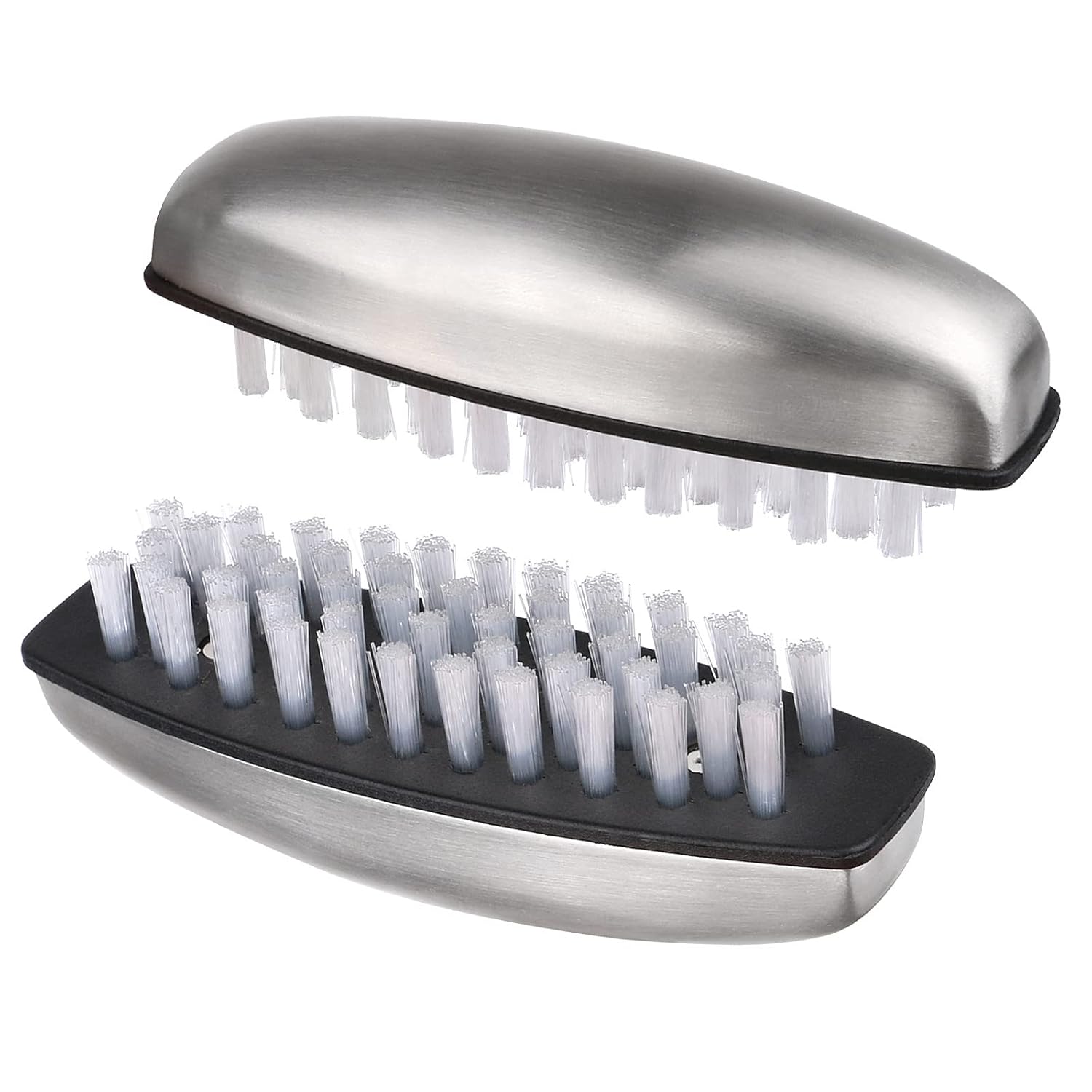 2 Pieces Stainless Steel Nail Brush for Cleaning and Scrubbing
