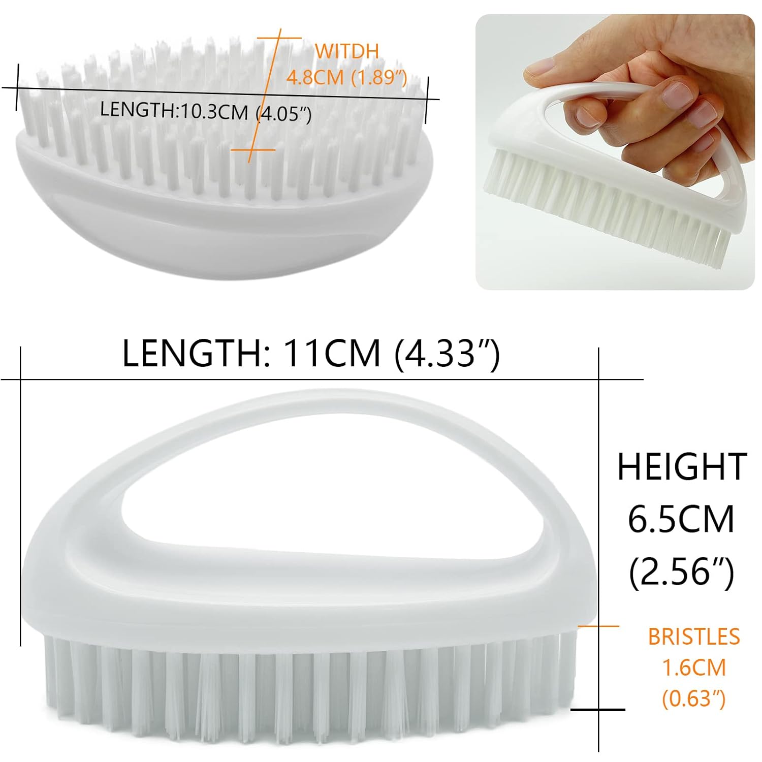 Hand and Nail Brush for Heavy Duty Cleaning