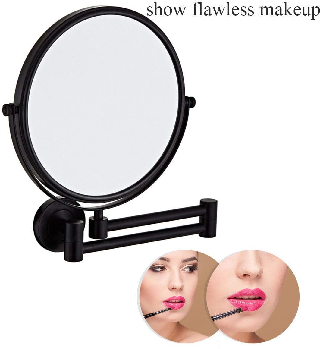 DEIHGE 8-Inch Wall-Mounted Makeup Mirror with 3X Magnification