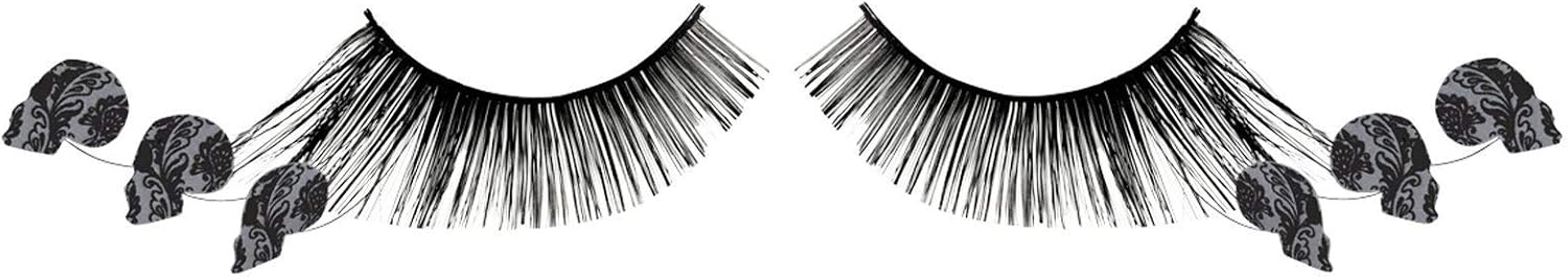 DISGUISE Adult Skull Eyelashes for Role Play