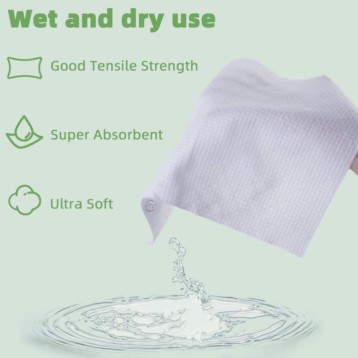 GENTLGLOW 3 Pack 210 Count Biobased Face Towels 8x8 Inches