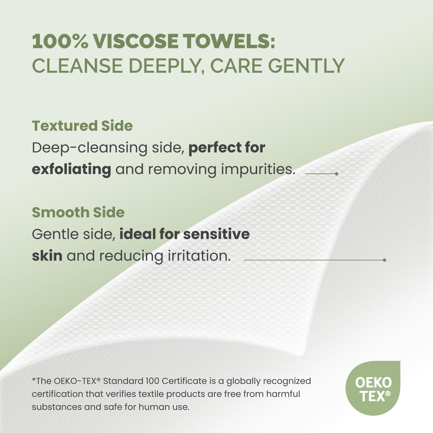 PLANTIFIQUE XL Face Towels 100 Biodegradable 1