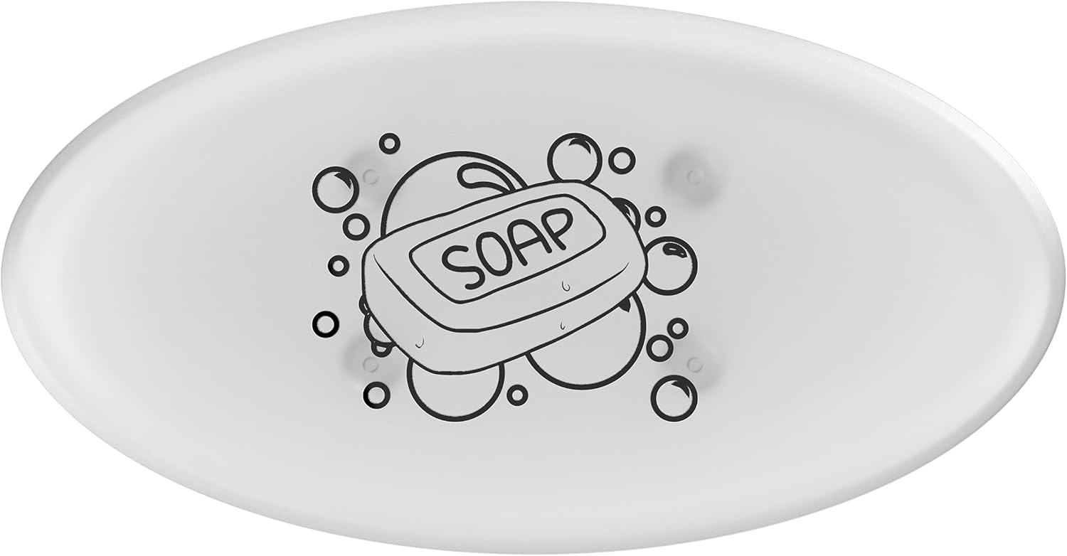 Clear-Ad Clear Acrylic Soap Tray - Set of 2