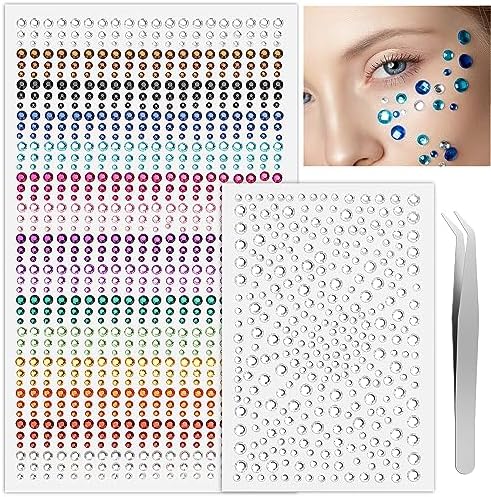 Etercycle Face Gems Self Adhesive for Festivals