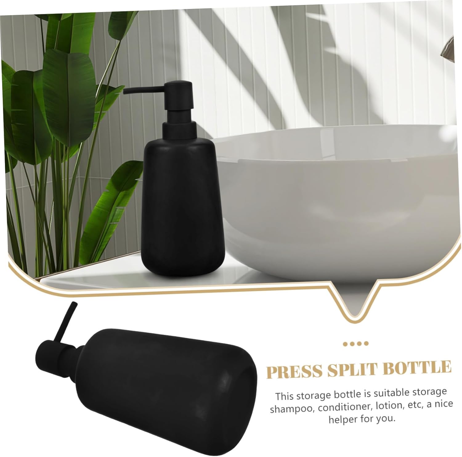 Veemoon 16oz Clear Travel Soap Dispenser Pump