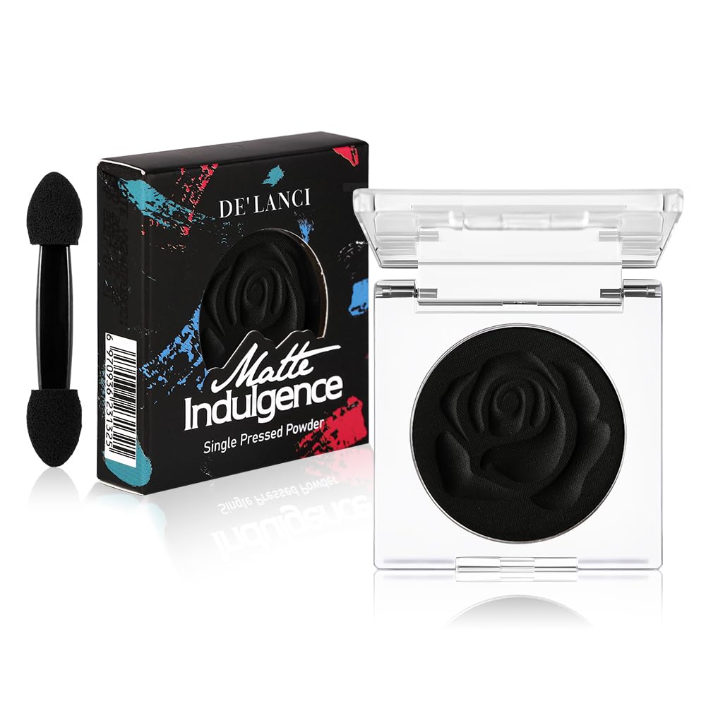 Ecofavor Black Matte Eyeshadow with Applicator 1