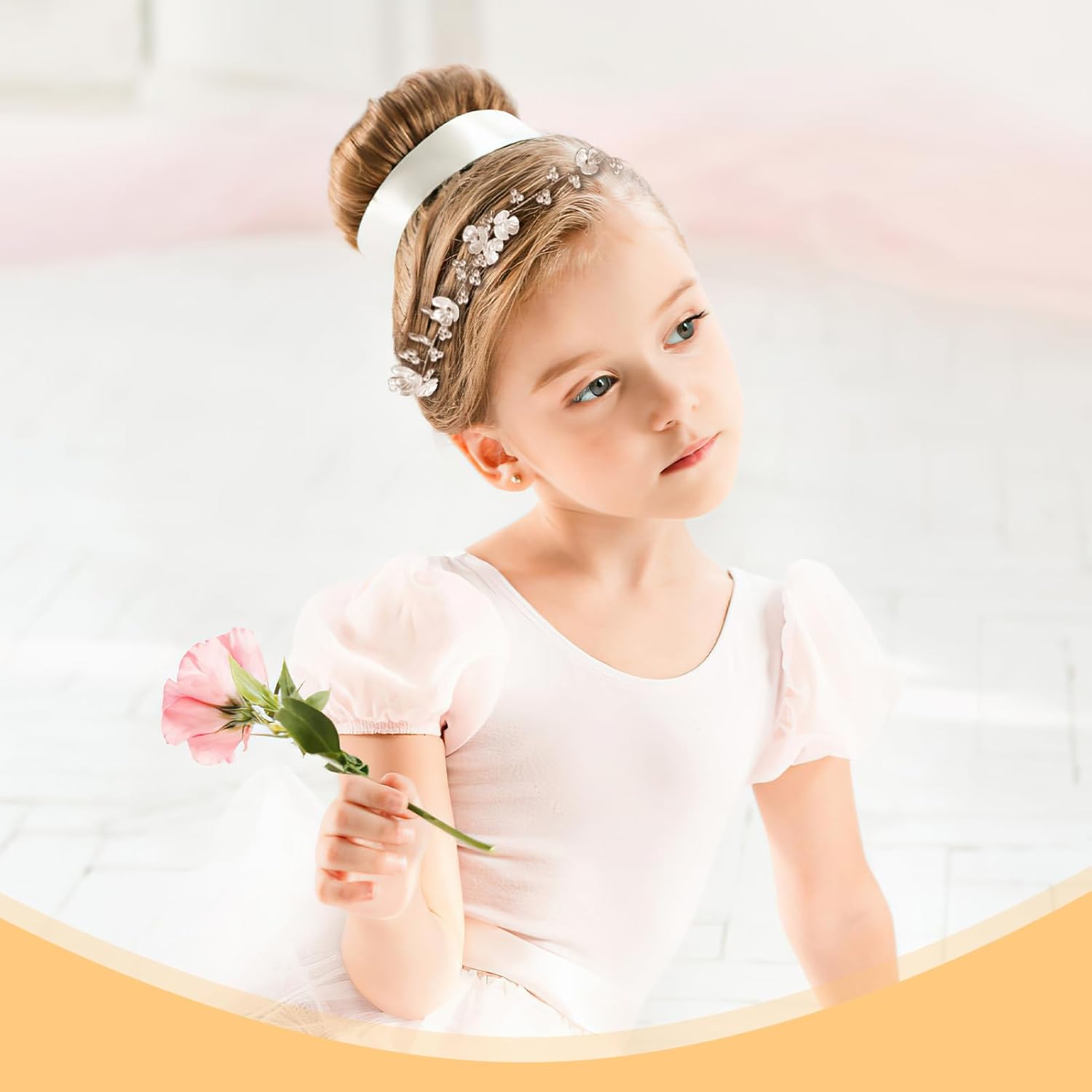 Elegant Orchid Pearl Headpiece for Girls and Women
